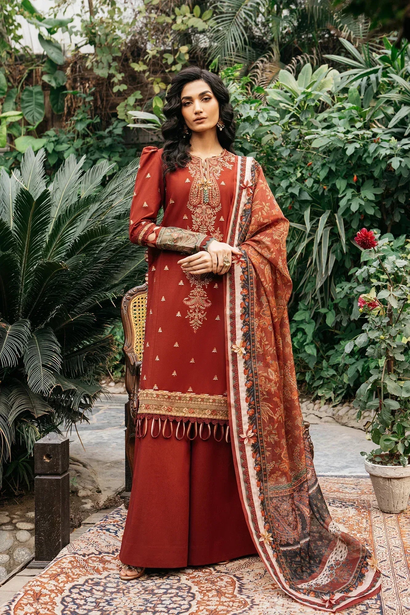 Ethnic | Rozana Collection SS 24 | E0407/203/416 - Aqsa Fabrics