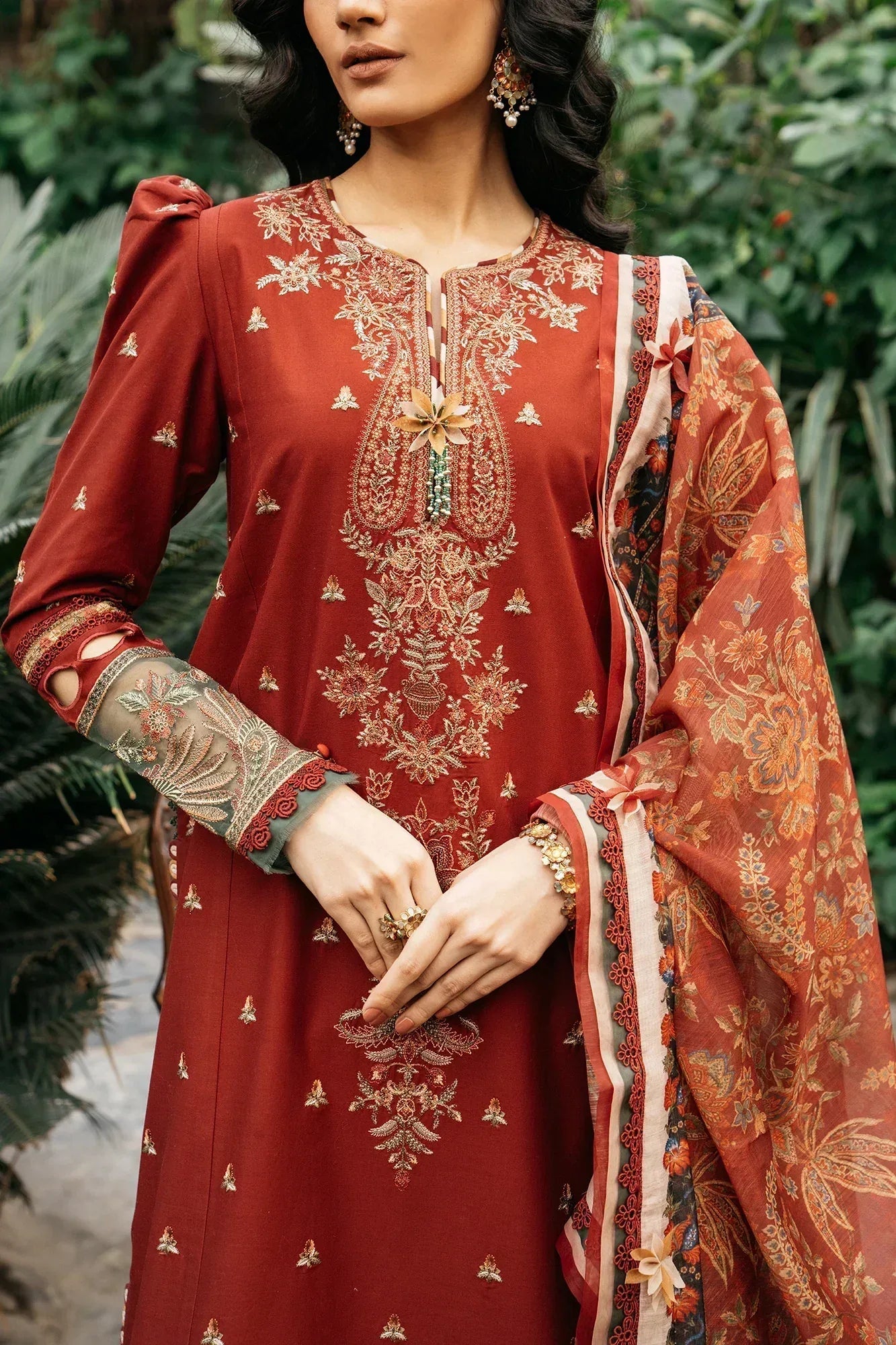 Ethnic | Rozana Collection SS 24 | E0407/203/416 - Aqsa Fabrics