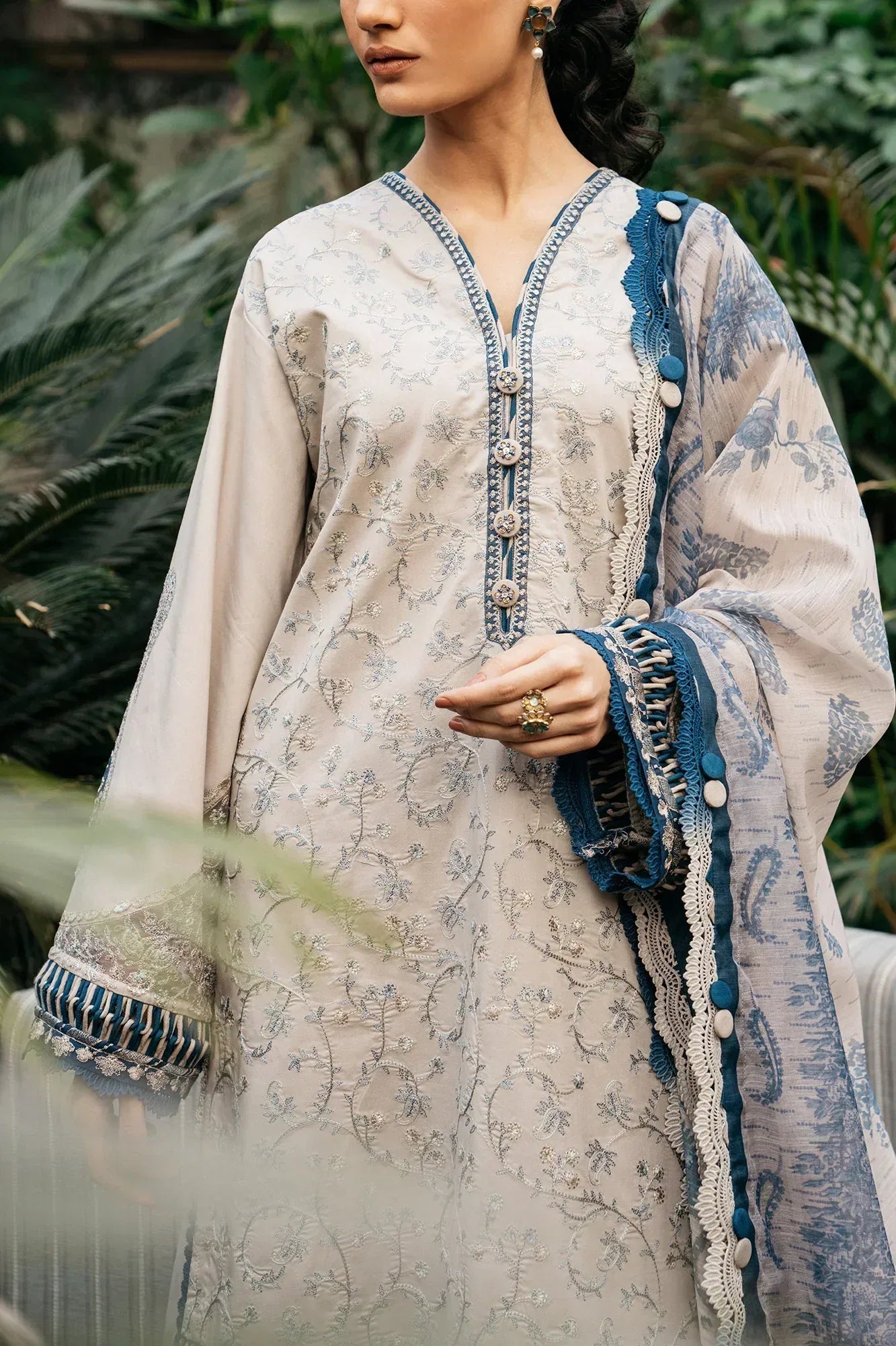 Ethnic | Rozana Collection SS 24 | E0408/203/004 - Aqsa Fabrics
