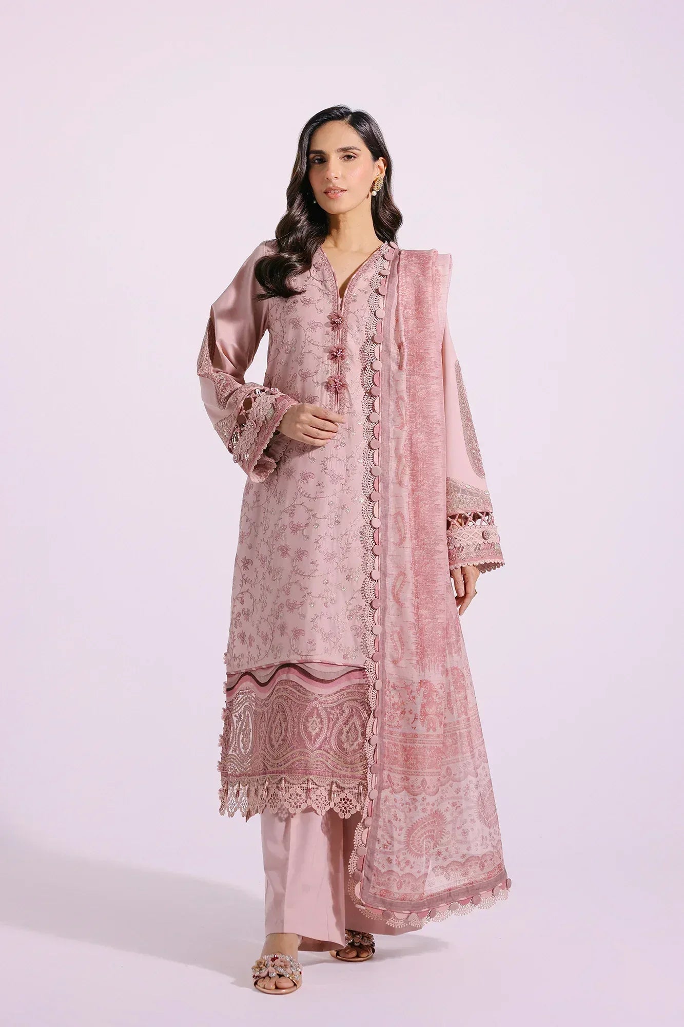 Ethnic | Rozana Collection SS 24 | E0408/203/327 - Aqsa Fabrics
