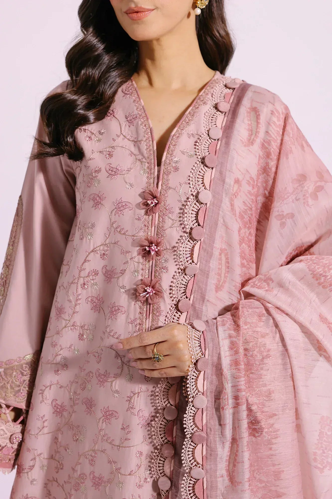 Ethnic | Rozana Collection SS 24 | E0408/203/327 - Aqsa Fabrics