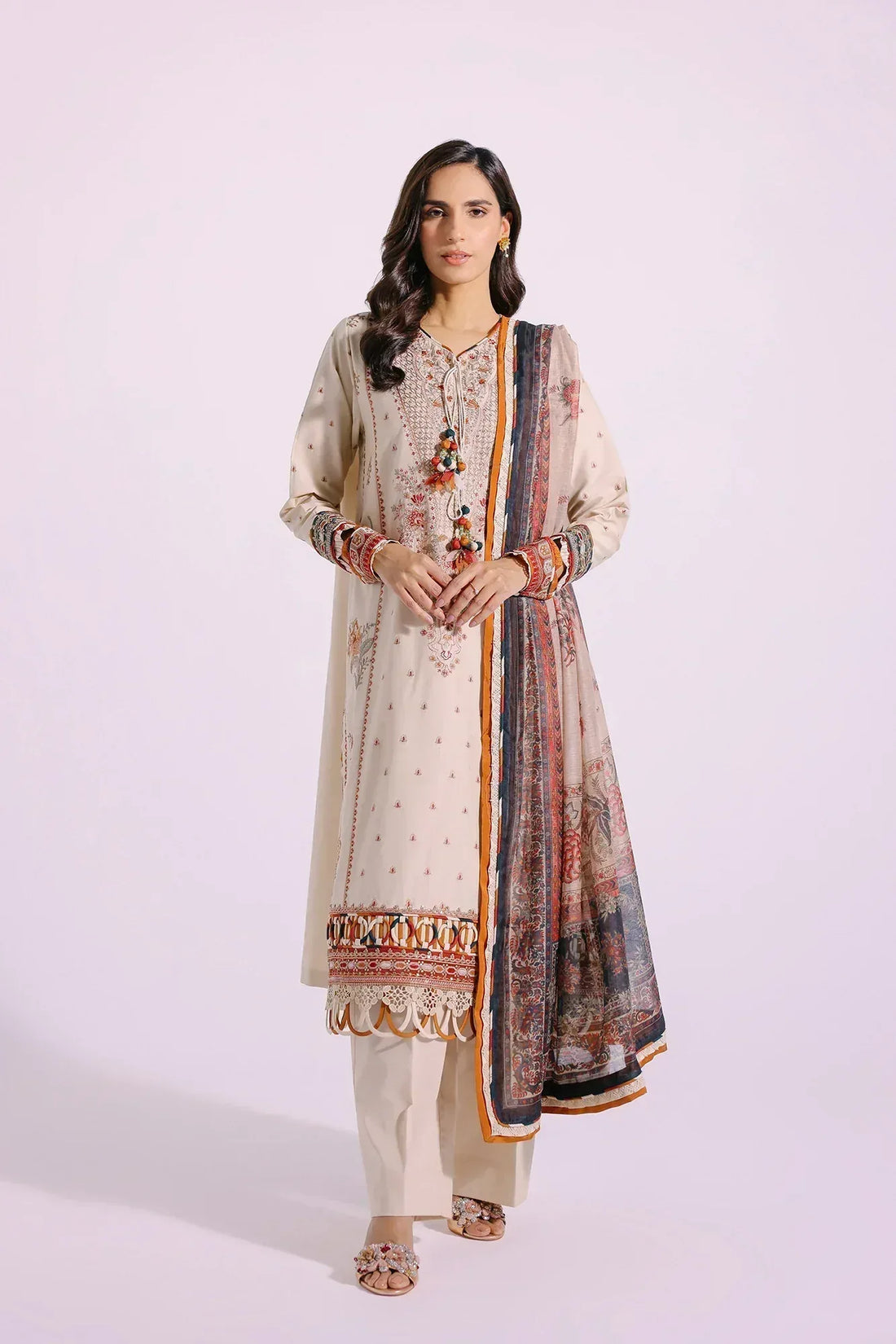 Ethnic | Rozana Collection SS 24 | E0409/203/226 - Aqsa Fabrics