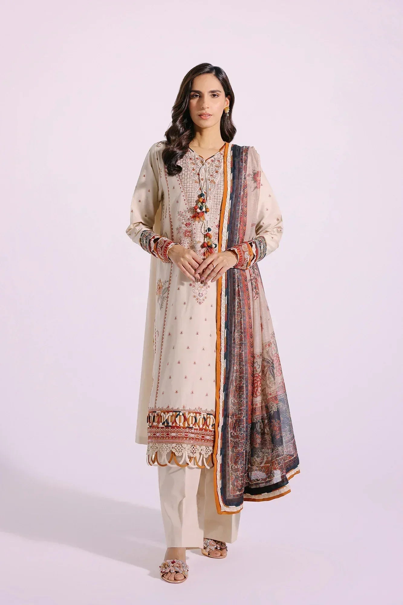Ethnic | Rozana Collection SS 24 | E0409/203/226 - Aqsa Fabrics
