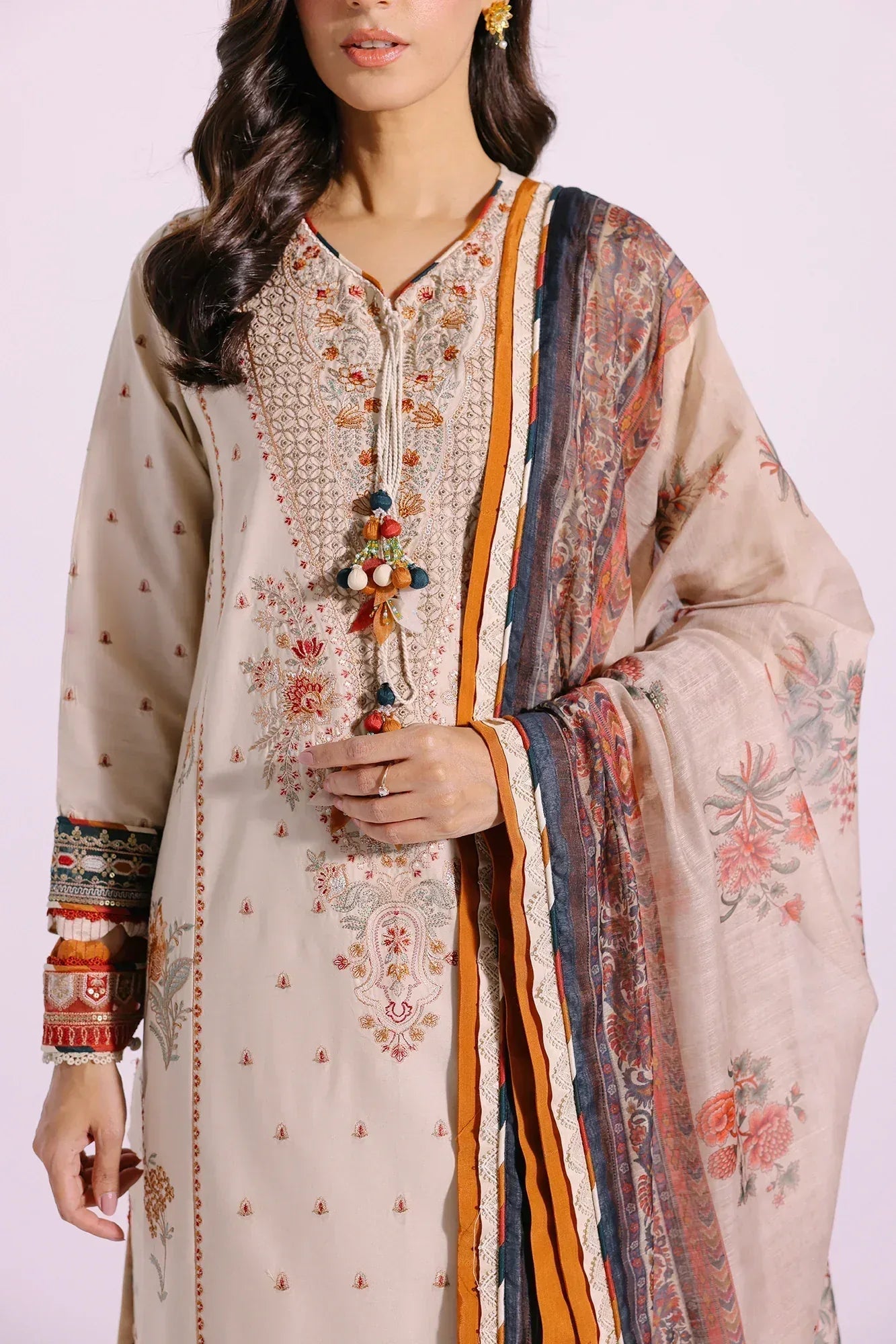 Ethnic | Rozana Collection SS 24 | E0409/203/226 - Aqsa Fabrics