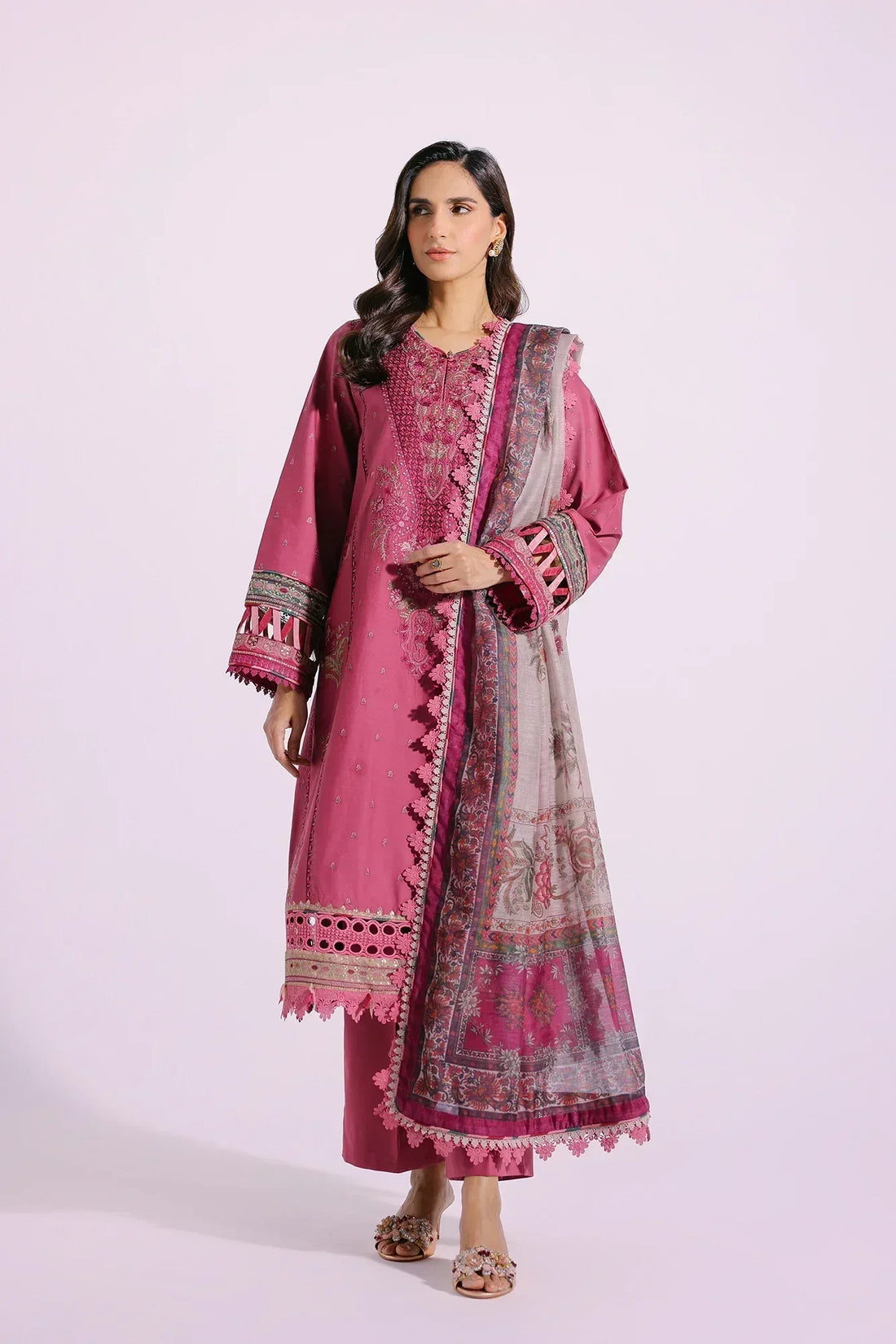 Ethnic | Rozana Collection SS 24 | E0409/203/409 - Aqsa Fabrics