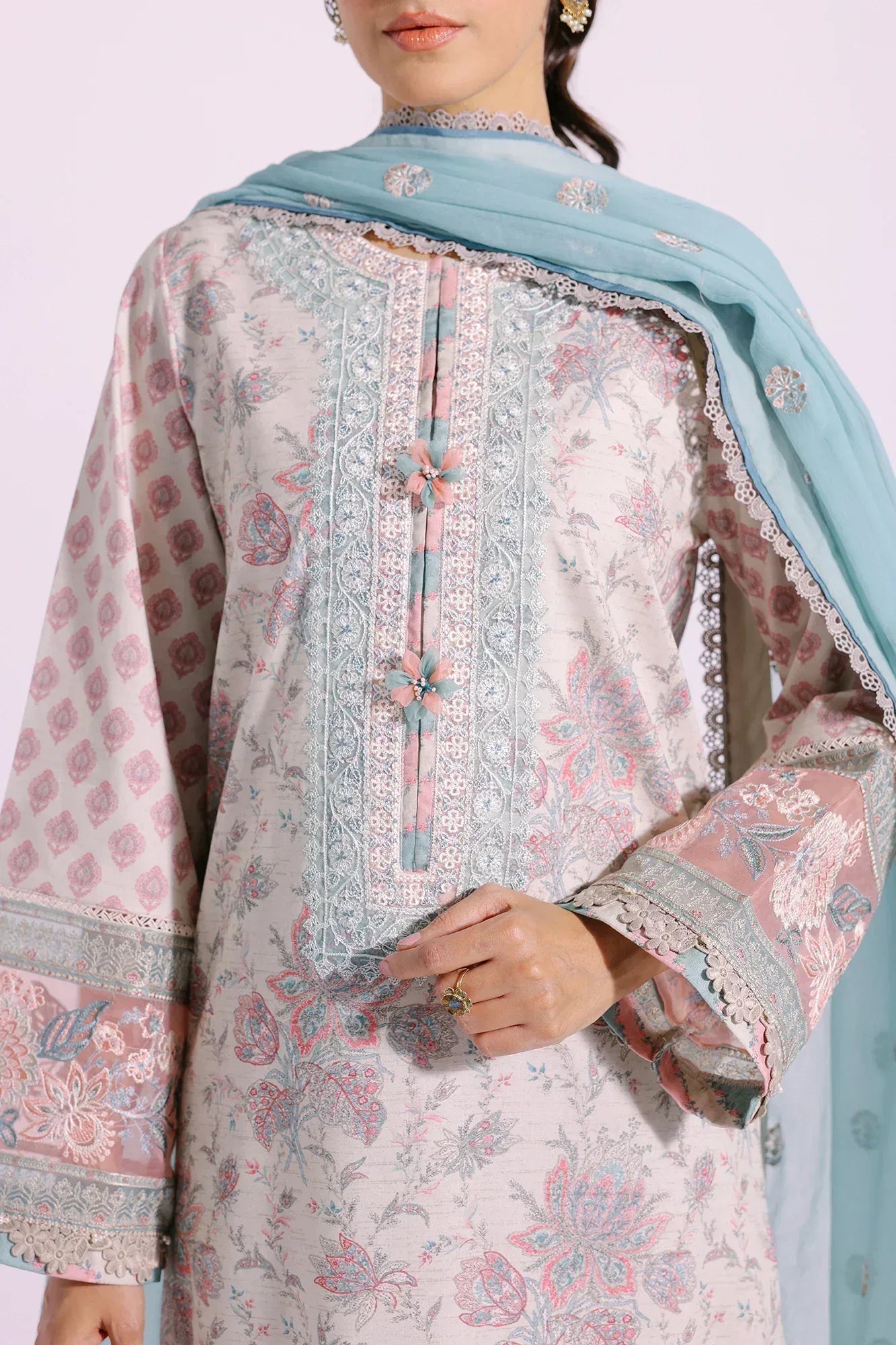 Ethnic | Rozana Collection SS 24 | E0401/203/112 - Aqsa Fabrics