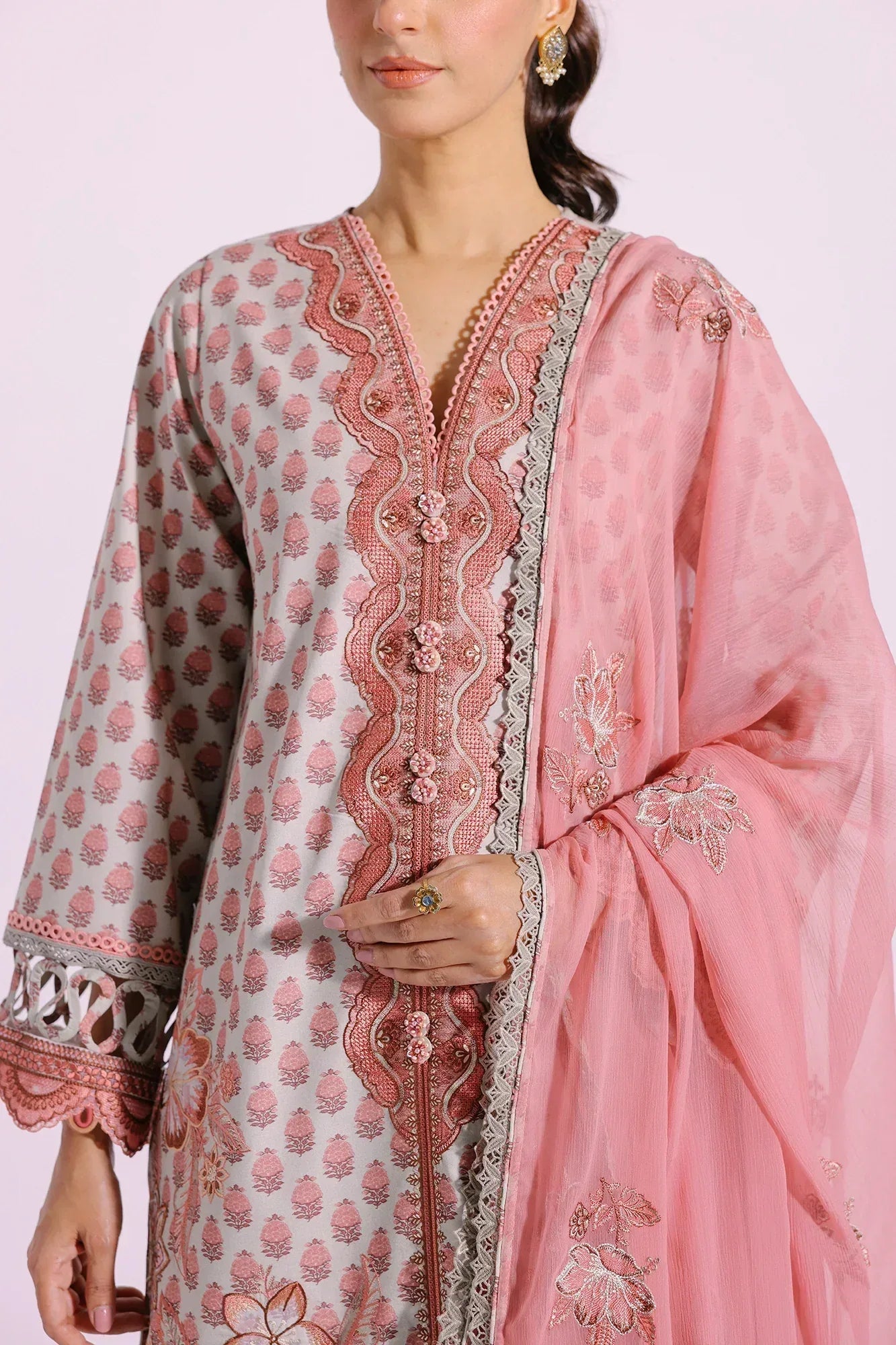 Ethnic | Rozana Collection SS 24 | E0413/203/326 - Aqsa Fabrics