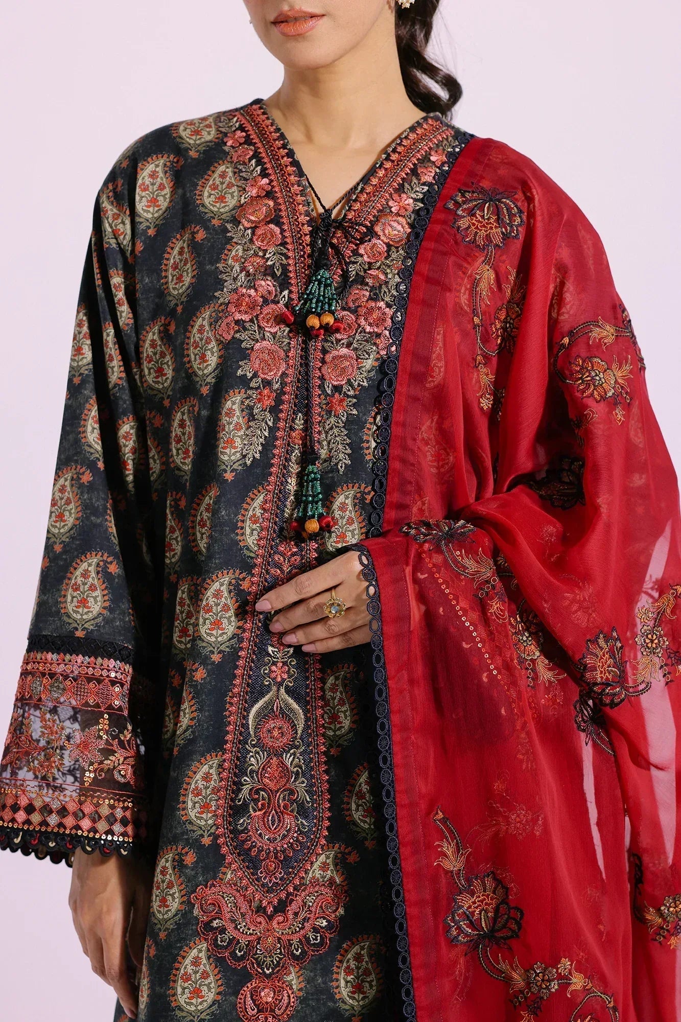 Ethnic | Rozana Collection SS 24 | E0414/203/116 - Aqsa Fabrics