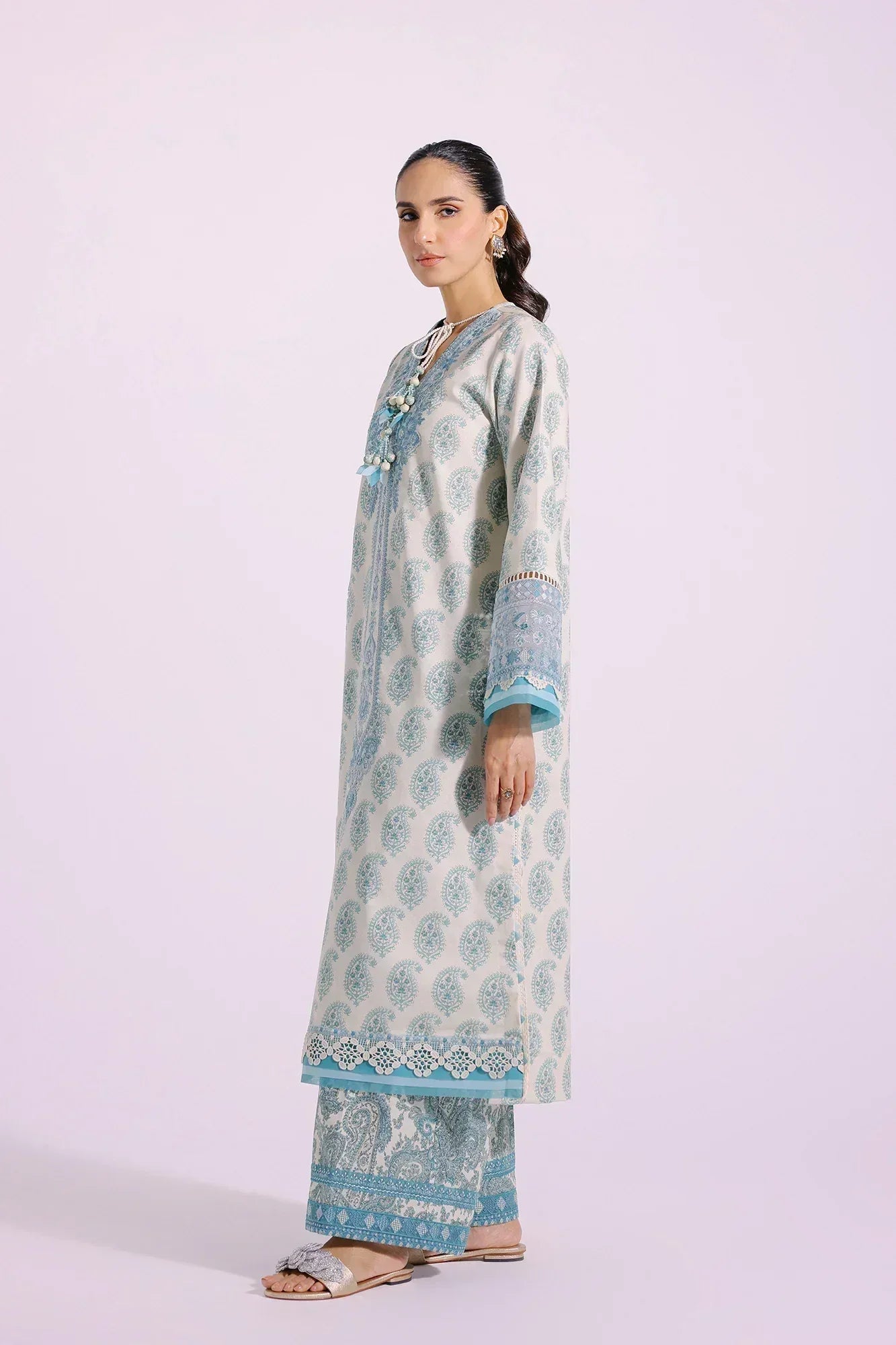 Ethnic | Rozana Collection SS 24 | E0414/203/130 - Aqsa Fabrics