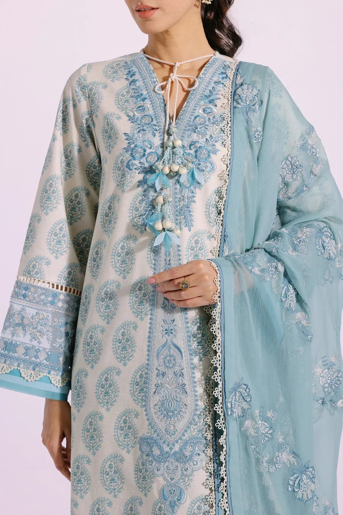 Ethnic | Rozana Collection SS 24 | E0414/203/130 - Aqsa Fabrics