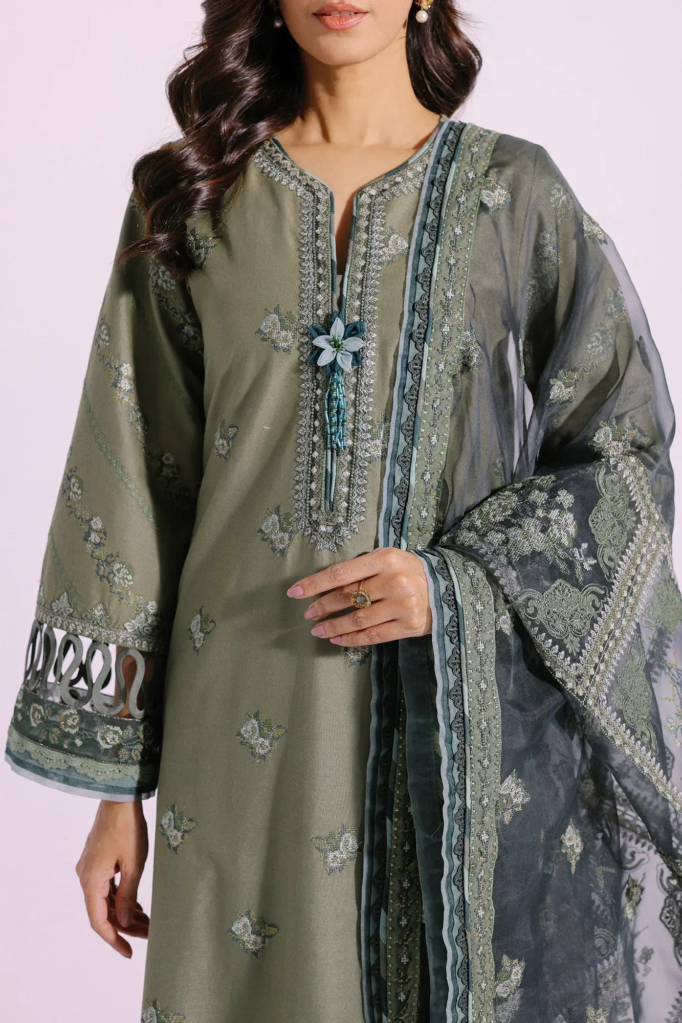 Ethnic | Rozana Collection SS 24 | E0415/203/127 - Aqsa Fabrics