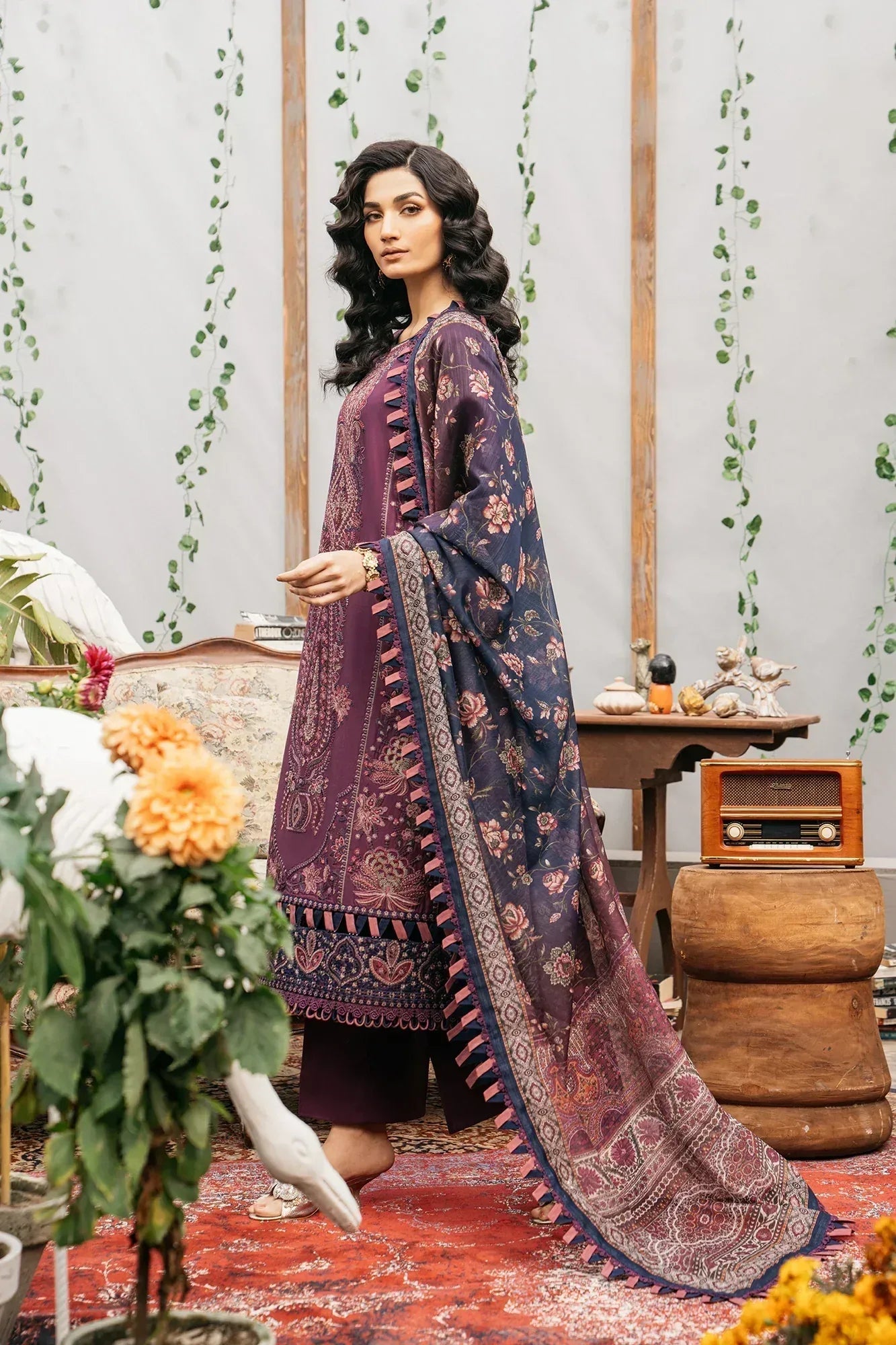 Ethnic | Rozana Collection SS 24 | E0406/203/520 - Aqsa Fabrics