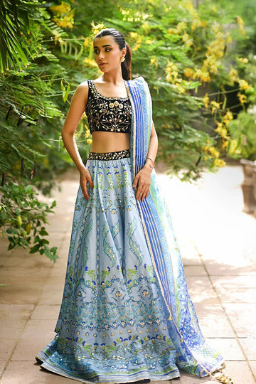 Sania Maskatiya | Fall Festive Glimmer | Jade - Aqsa Fabrics