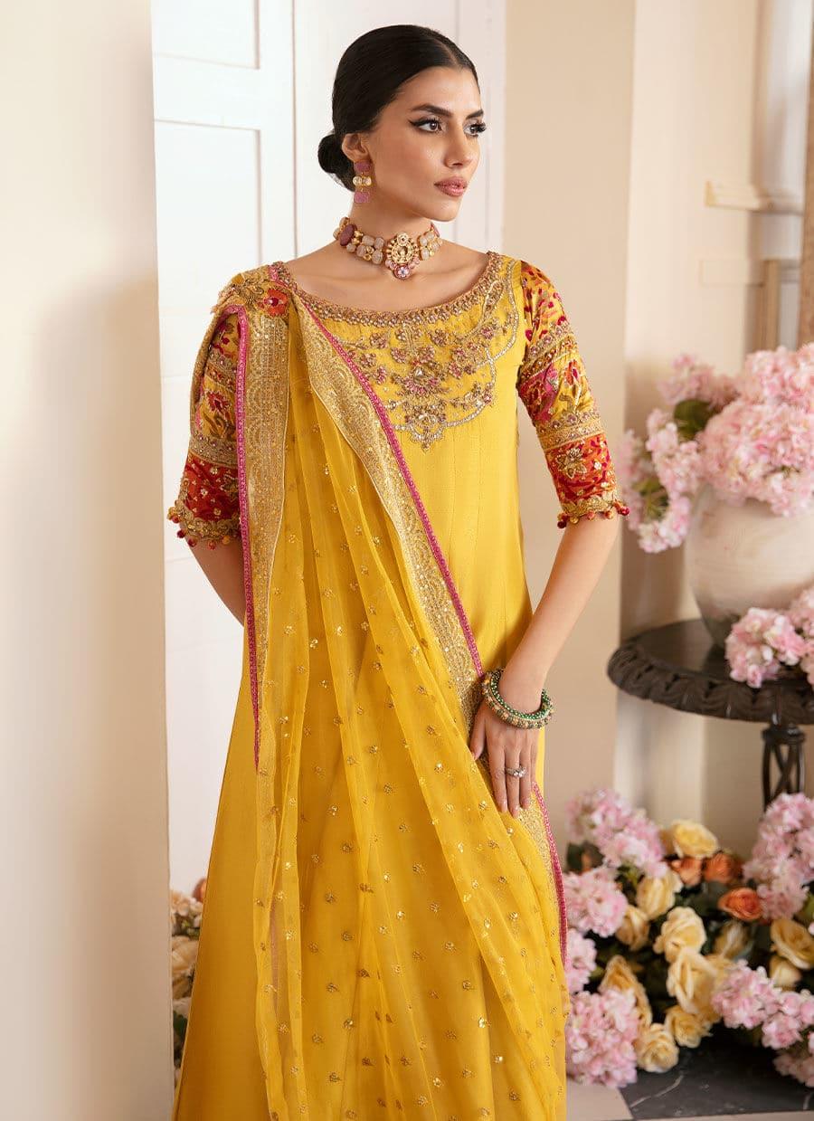 Farah Talib Aziz | Mayna Festive Luxe | AQIQ KIWI - Aqsa Fabrics