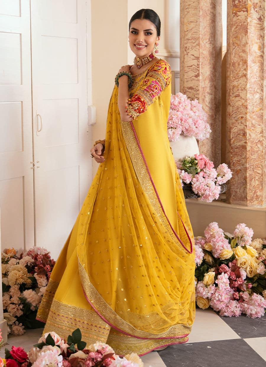 Farah Talib Aziz | Mayna Festive Luxe | AQIQ KIWI - Aqsa Fabrics
