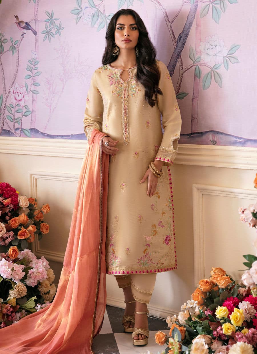 Farah Talib Aziz | Mayna Festive Luxe | NAROOD GOLD - Aqsa Fabrics