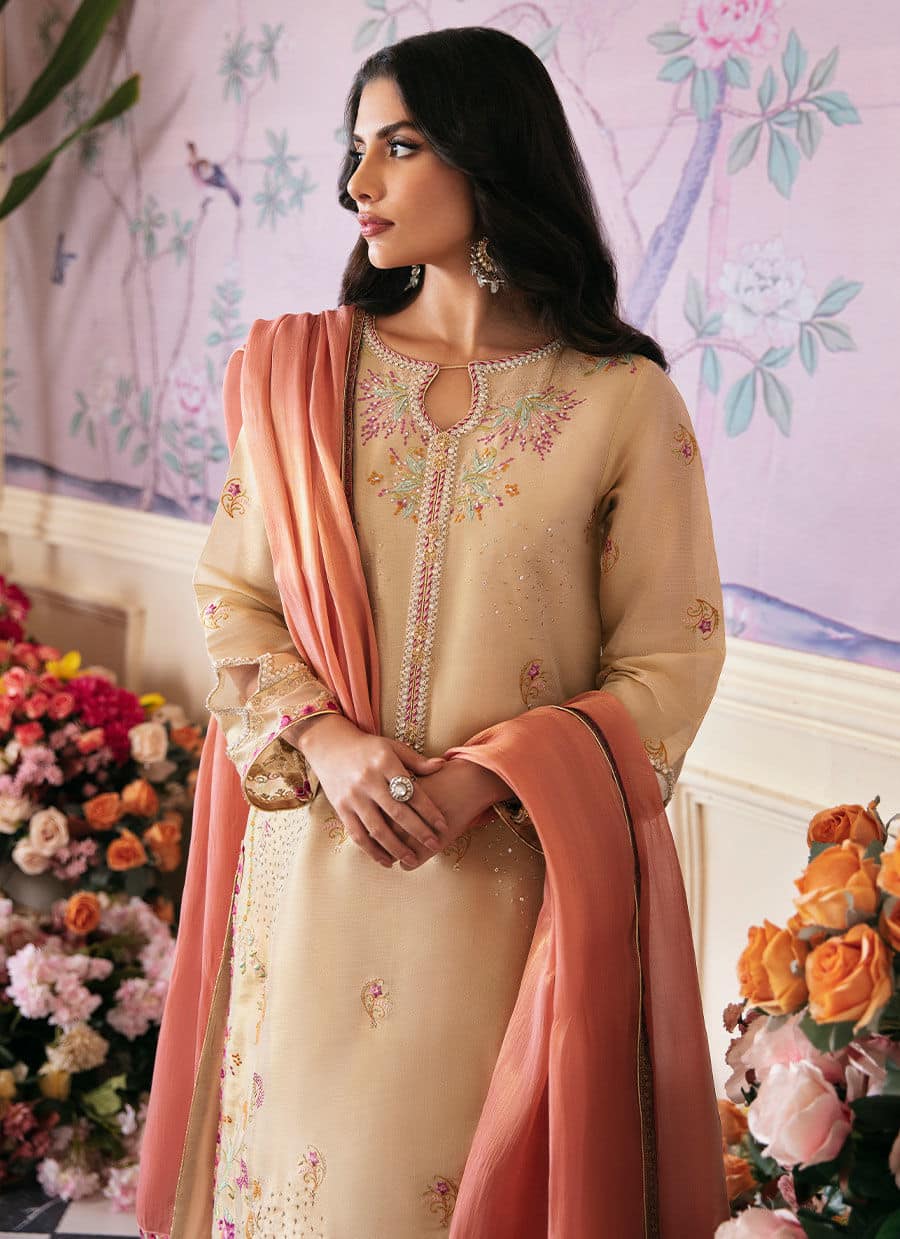 Farah Talib Aziz | Mayna Festive Luxe | NAROOD GOLD - Aqsa Fabrics