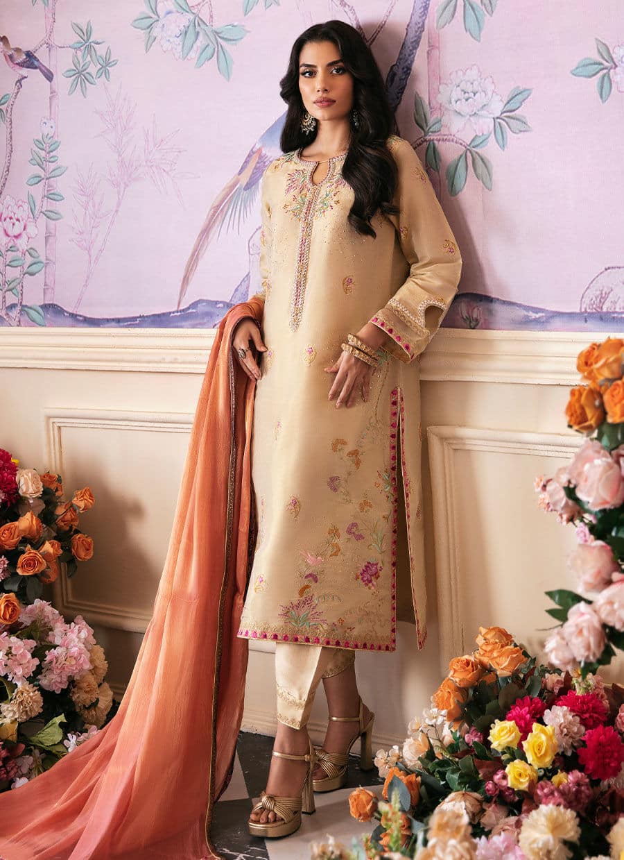 Farah Talib Aziz | Mayna Festive Luxe | NAROOD GOLD - Aqsa Fabrics