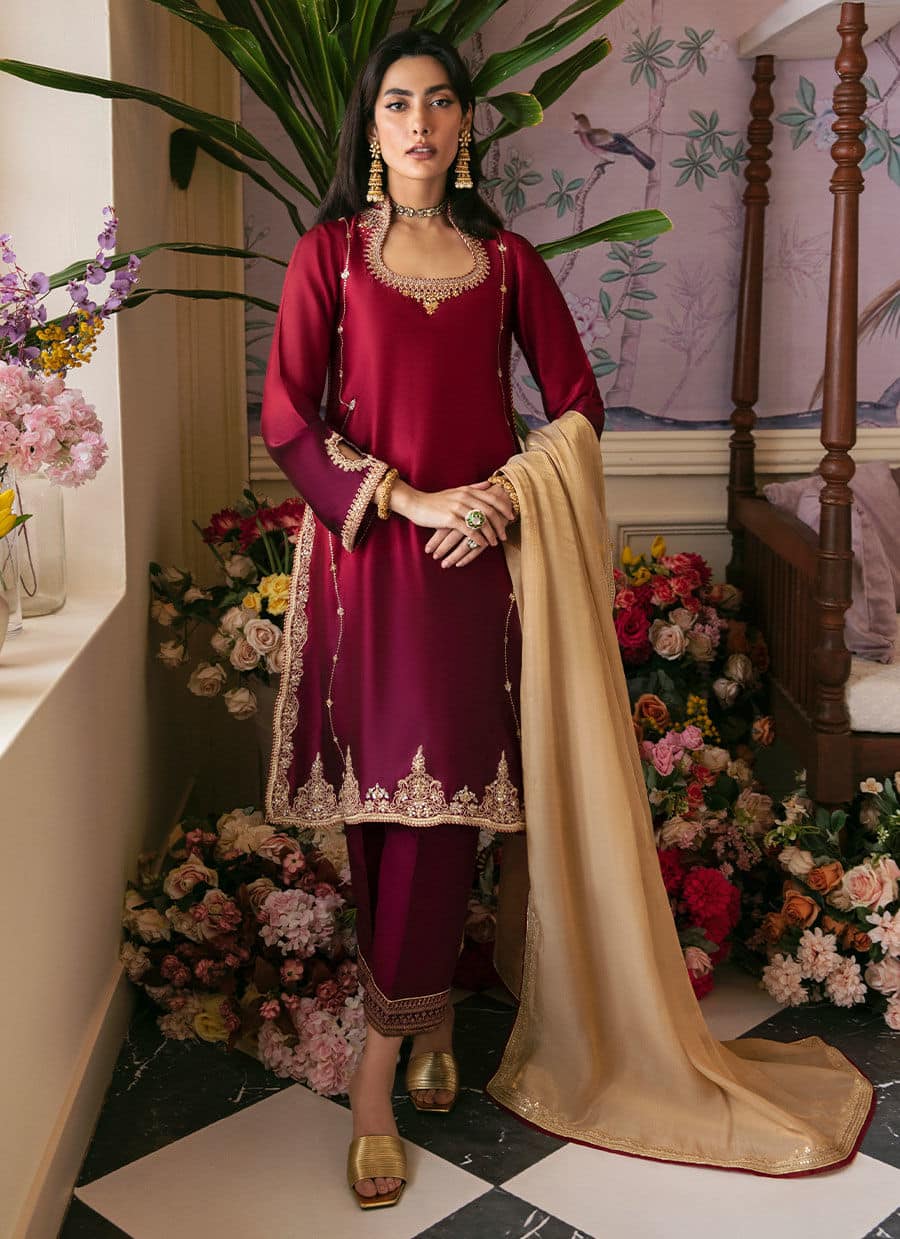 Farah Talib Aziz | Mayna Festive Luxe | ZIVA - Aqsa Fabrics
