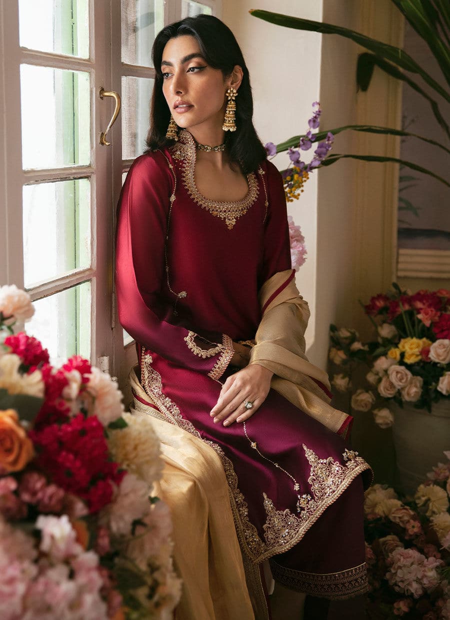 Farah Talib Aziz | Mayna Festive Luxe | ZIVA - Aqsa Fabrics
