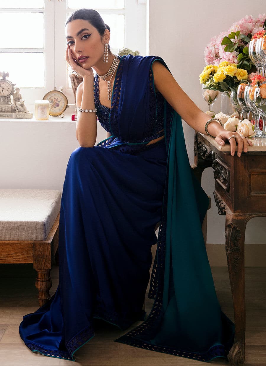 Farah Talib Aziz | Mayna Festive Luxe | ALMA OMBRE - Aqsa Fabrics