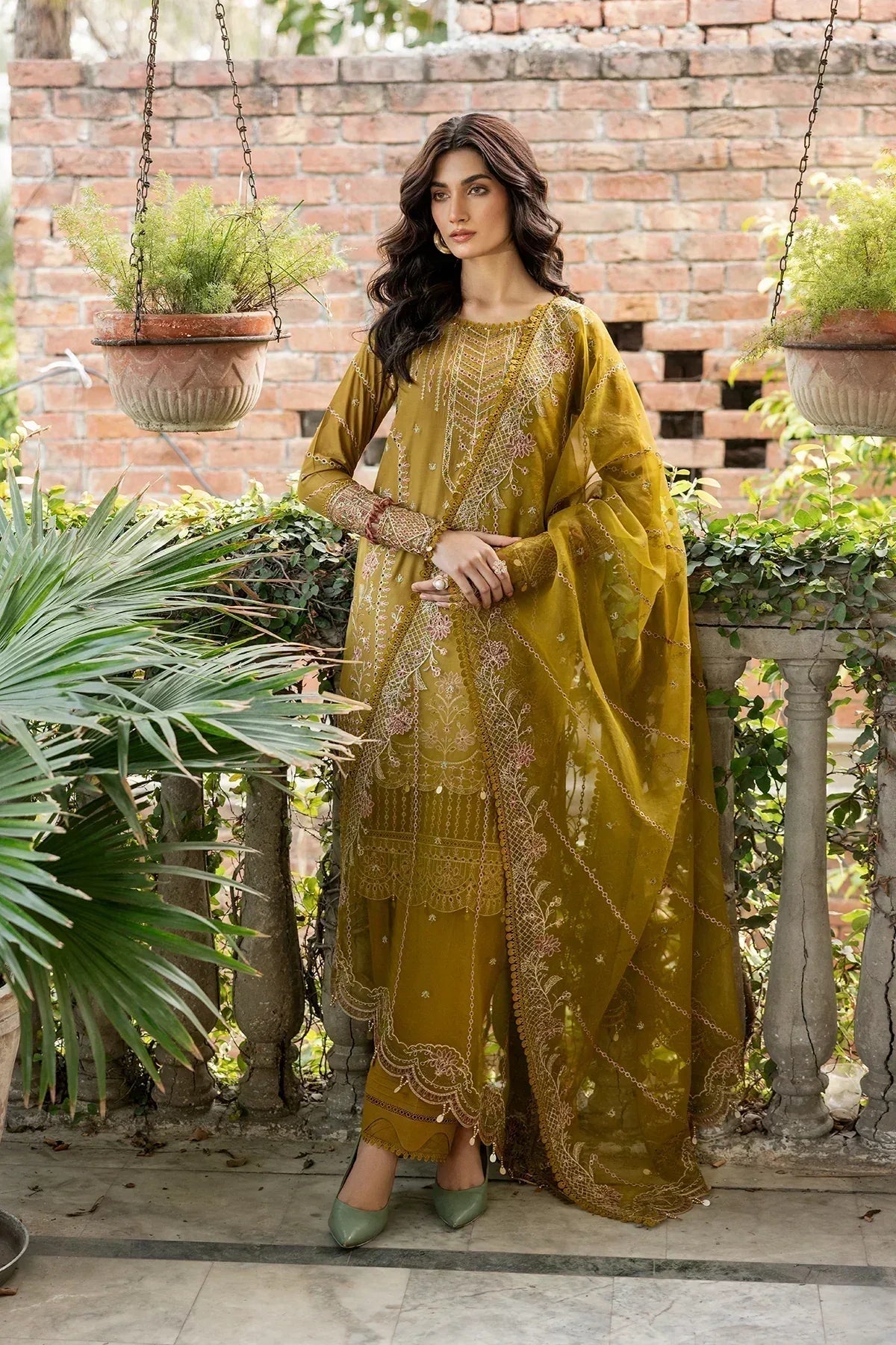 Farasha | Bahaar Embroidered Lawn | Summer Bloom - Aqsa Fabrics