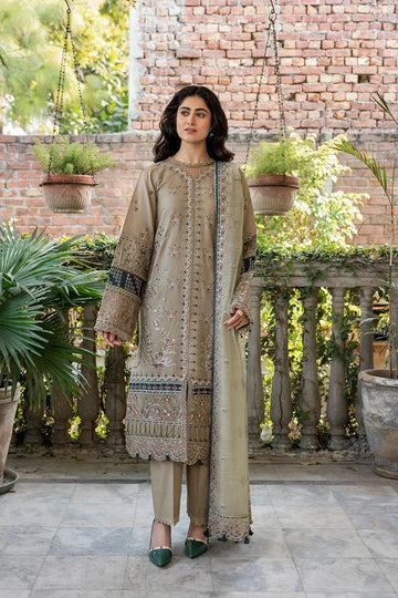 Farasha | Bahaar Embroidered Lawn | Whimsical Sage - Aqsa Fabrics