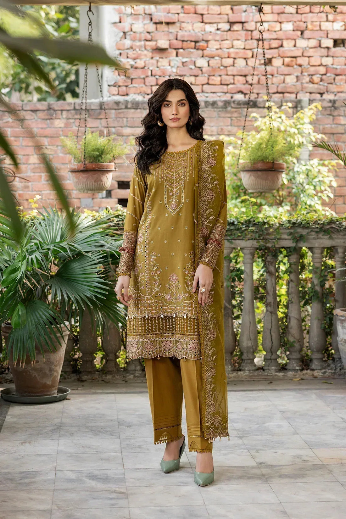 Farasha | Bahaar Embroidered Lawn | Summer Bloom - Aqsa Fabrics