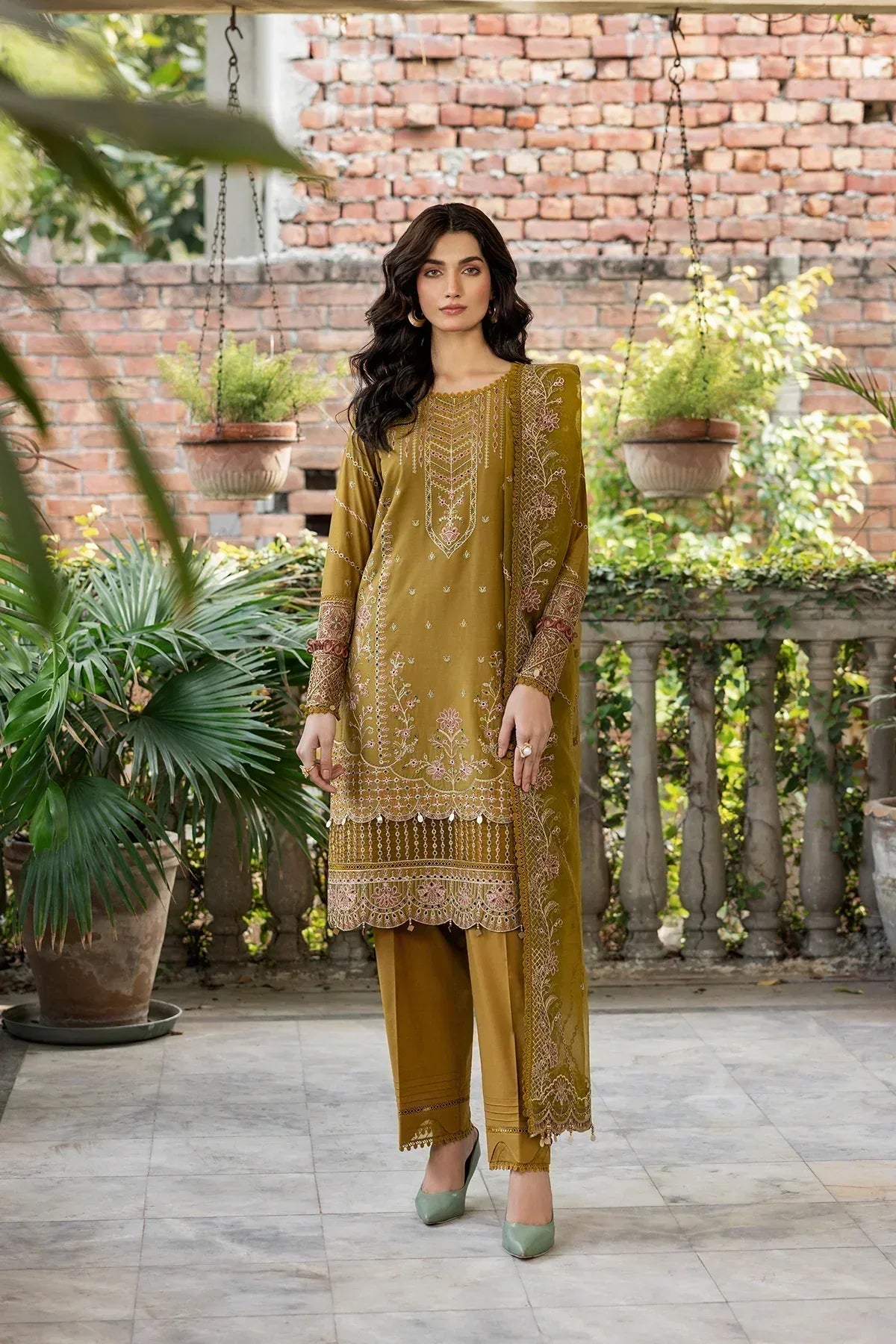 Farasha | Bahaar Embroidered Lawn | Summer Bloom - Aqsa Fabrics