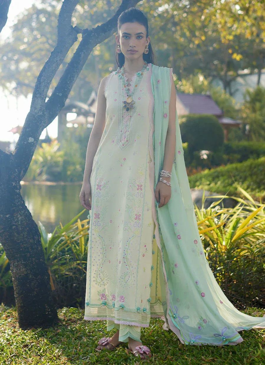 Farah Talib Aziz | Suay Lawn 24 | VAIA YELLOW - Aqsa Fabrics
