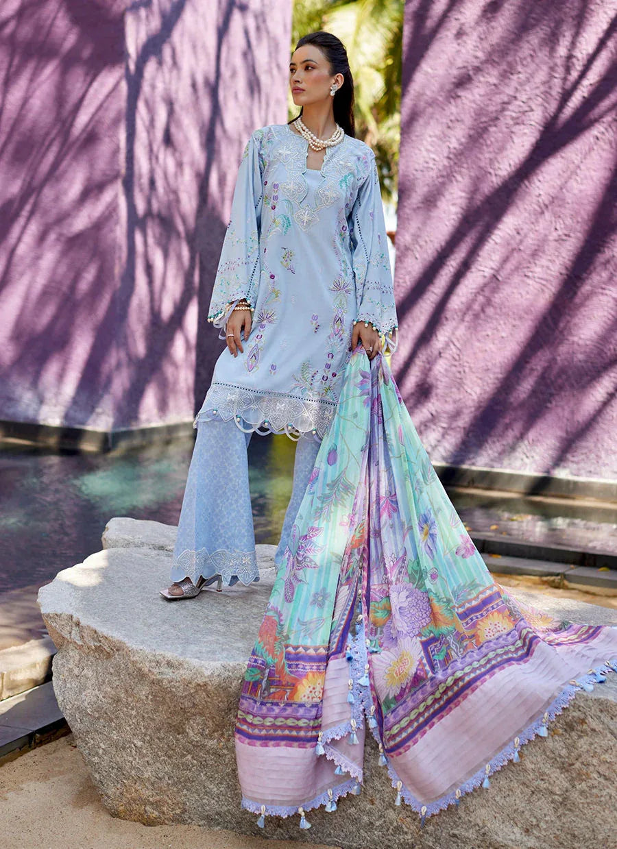 Farah Talib Aziz | Suay Lawn 24 | CALLISTA WEDGEWOOD - Aqsa Fabrics