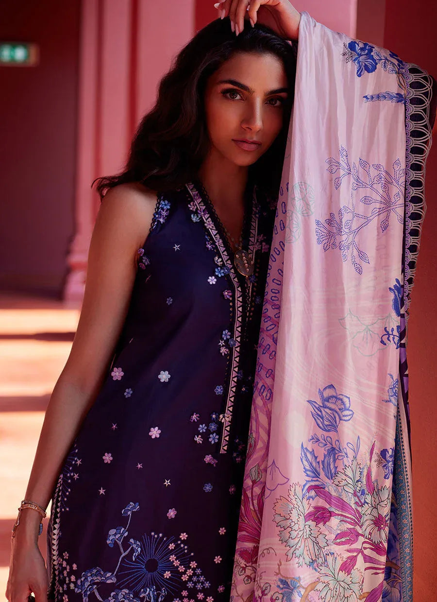 Farah Talib Aziz | Suay Lawn 24 | IZEA BLUE - Aqsa Fabrics