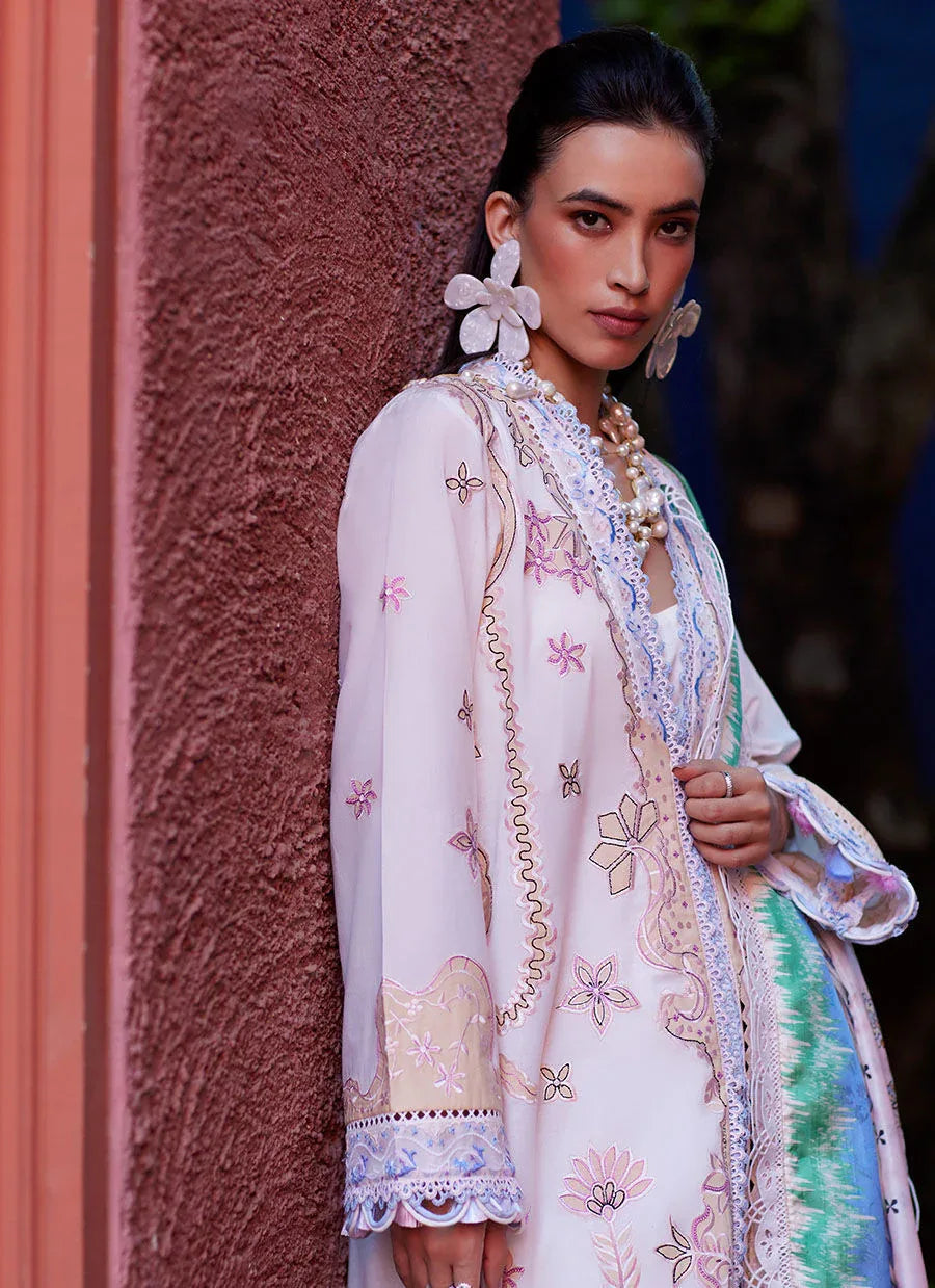 Farah Talib Aziz | Suay Lawn 24 | MIWA IVORY - Aqsa Fabrics