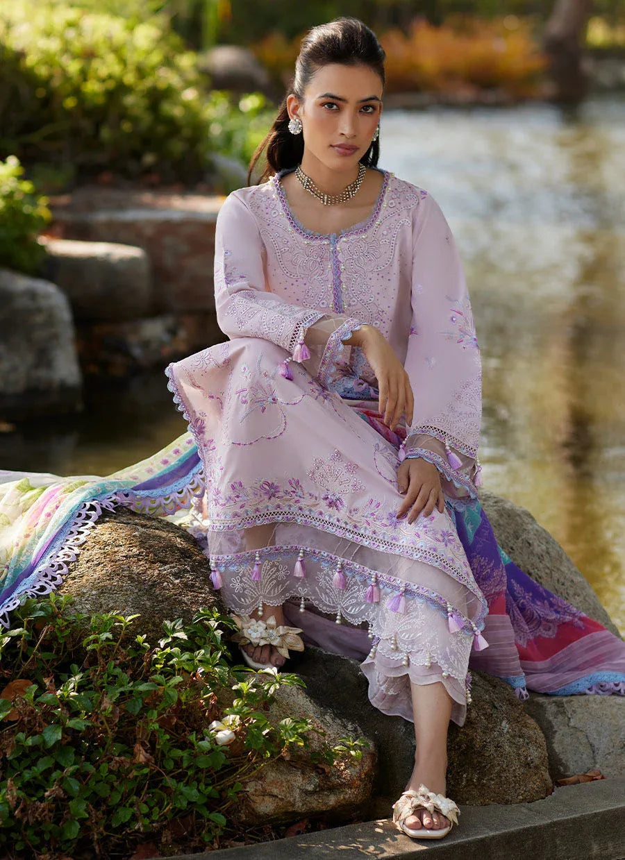 Farah Talib Aziz | Suay Lawn 24 | IZUMI PINK - Aqsa Fabrics