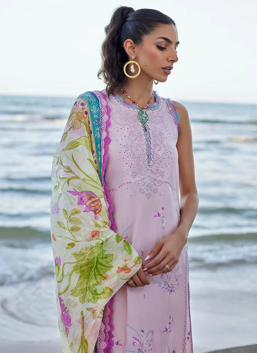 Farah Talib Aziz | Suay Lawn 24 | IZUMI PINK - Aqsa Fabrics