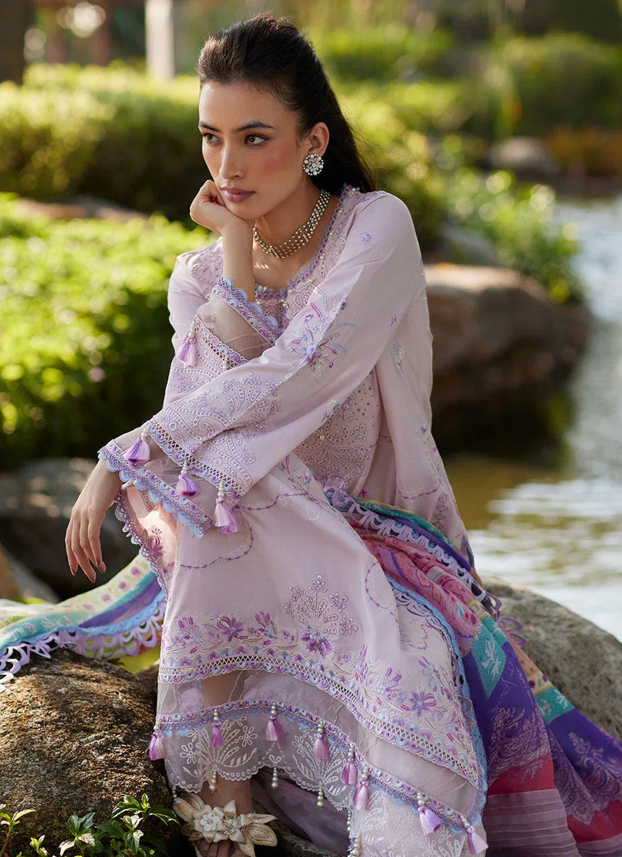 Farah Talib Aziz | Suay Lawn 24 | IZUMI PINK - Aqsa Fabrics