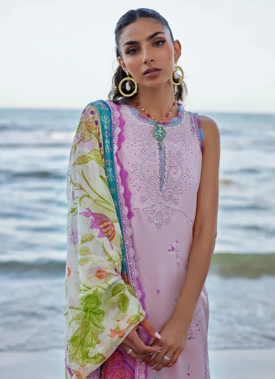 Farah Talib Aziz | Suay Lawn 24 | IZUMI PINK - Aqsa Fabrics
