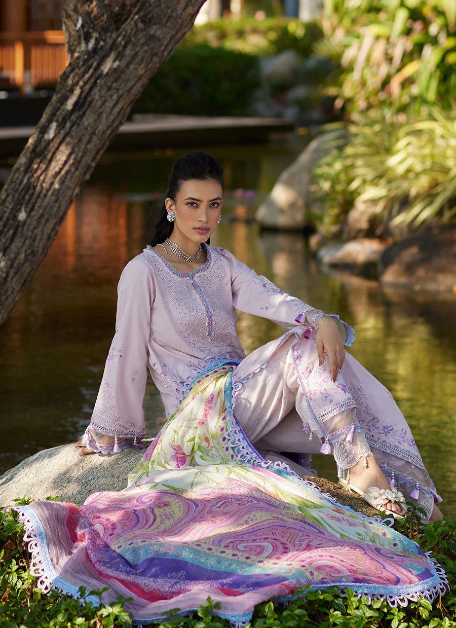 Farah Talib Aziz | Suay Lawn 24 | IZUMI PINK - Aqsa Fabrics