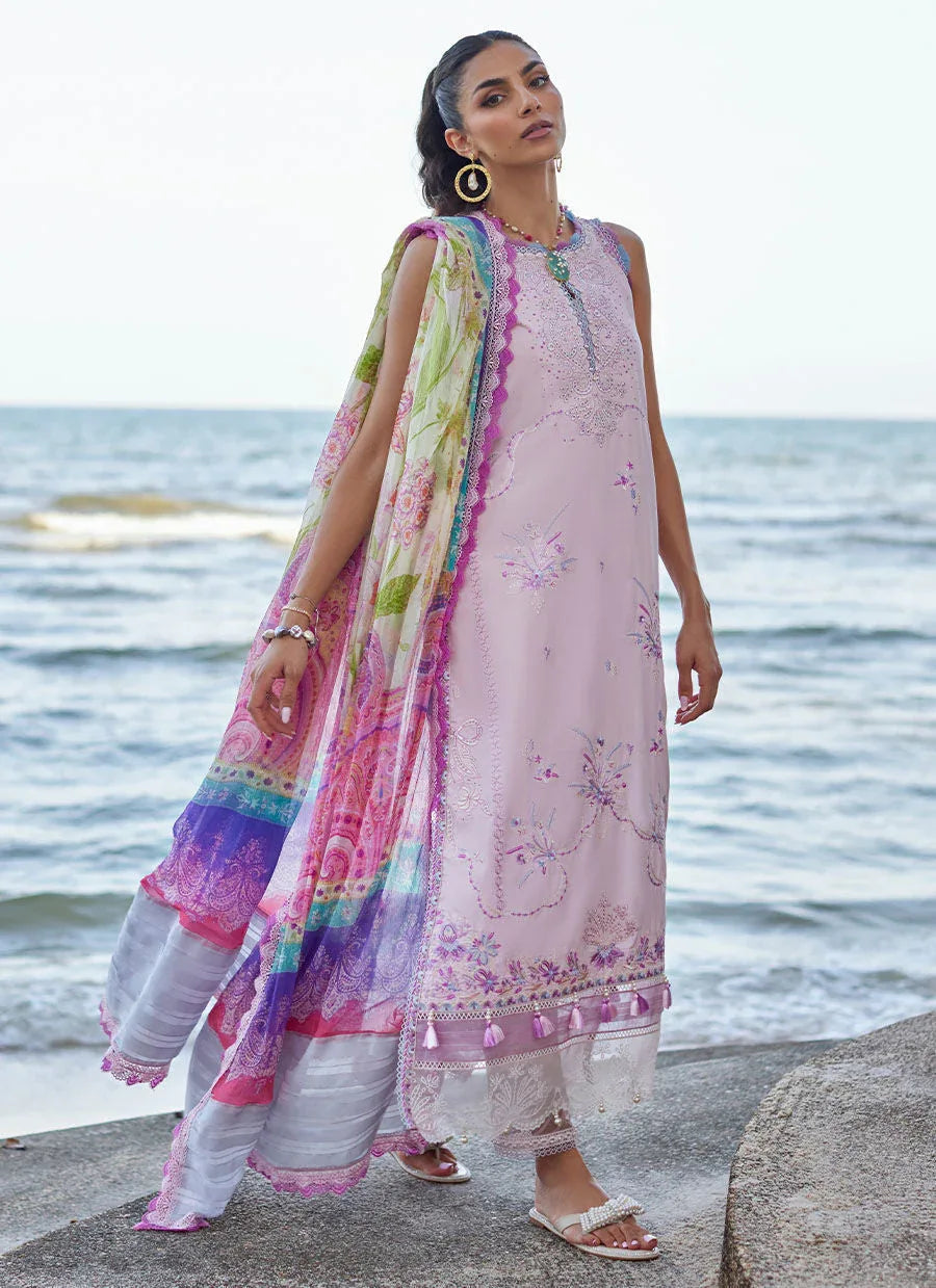 Farah Talib Aziz | Suay Lawn 24 | IZUMI PINK - Aqsa Fabrics