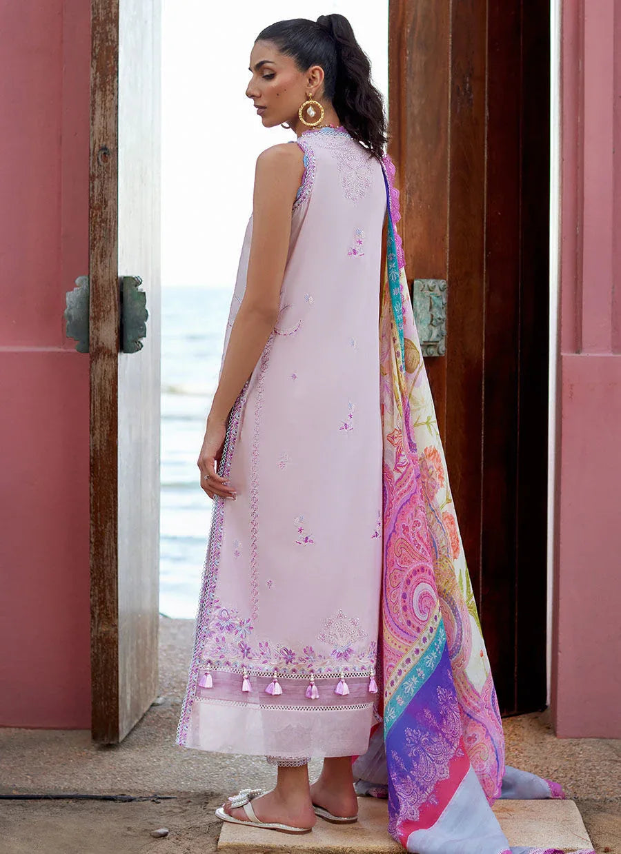 Farah Talib Aziz | Suay Lawn 24 | IZUMI PINK - Aqsa Fabrics