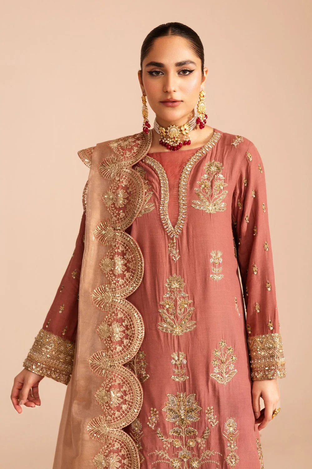 Maryum N Maria | Zircon Formals | FARIBA - MS40072 - Aqsa Fabrics