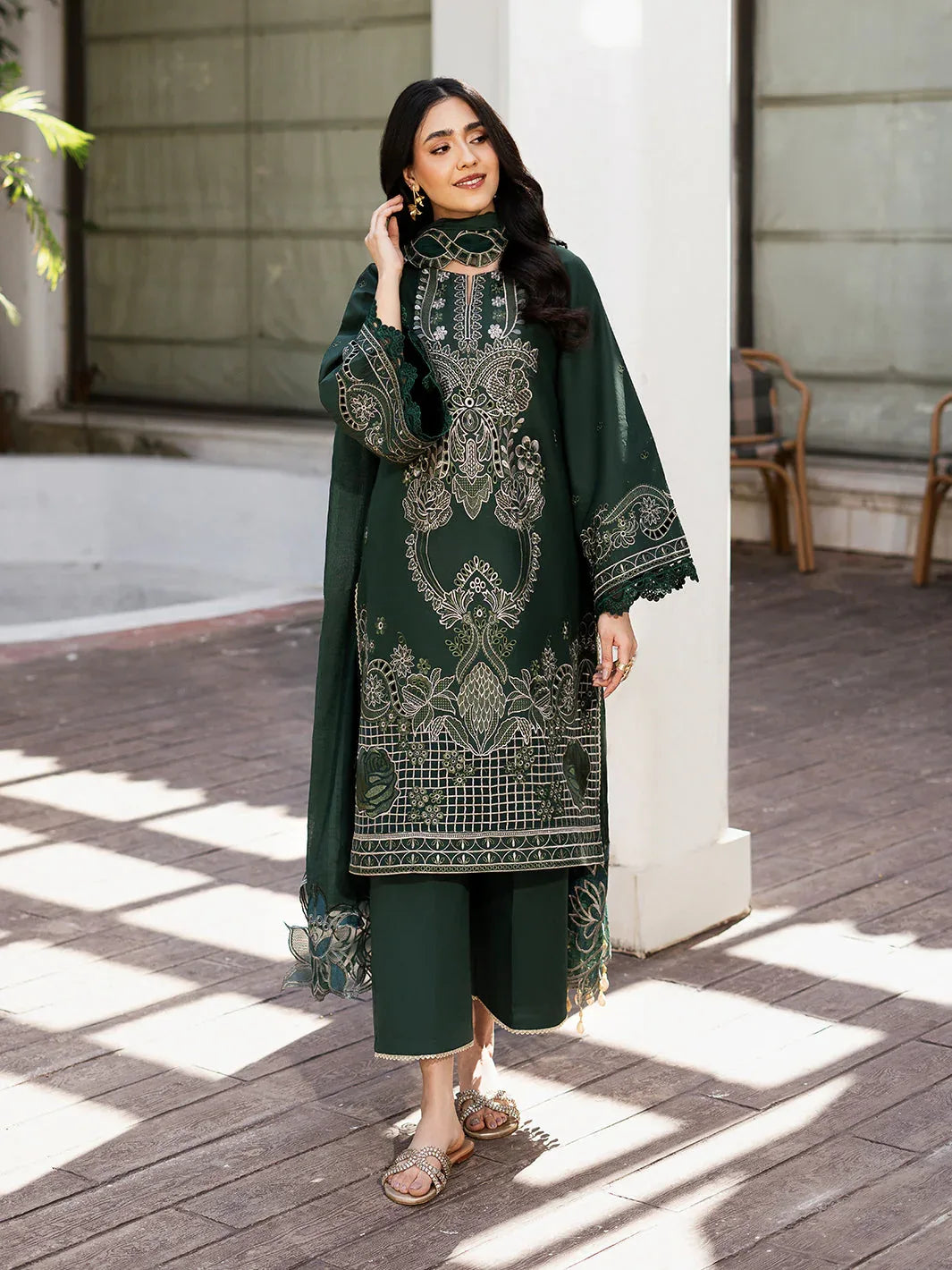 Izel | Mahveen Festive Lawn 25 | FATIN - Aqsa Fabrics