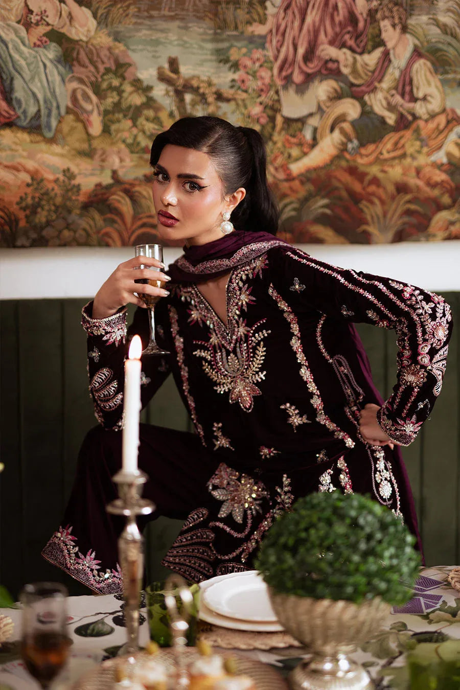 Saira Rizwan | Velvet Pret 25 | SHABNAM-SRVP25-05 - Aqsa Fabrics