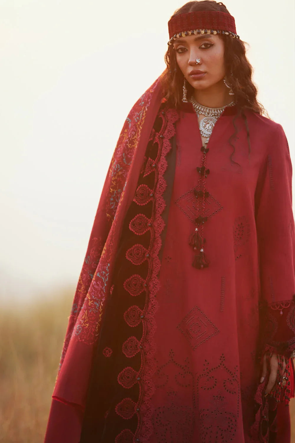Saira Rizwan | Winter Khaddar 25 | NAZNEEN-SRW25-04 - Aqsa Fabrics