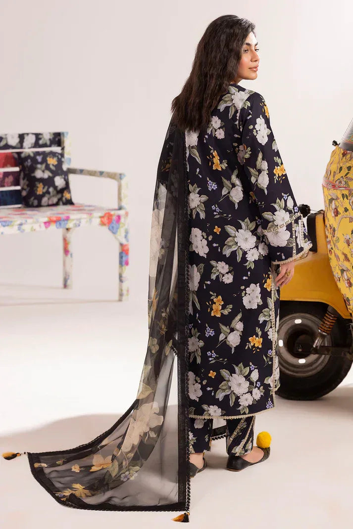 Alizeh | Sheen Lawn Prints 24 | Flora - Aqsa Fabrics