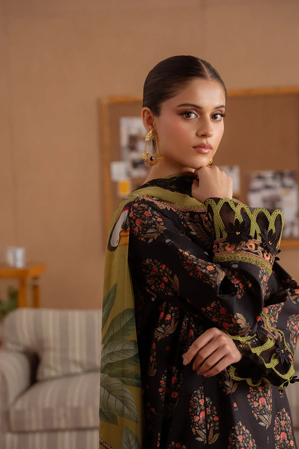Saira Rizwan | Laanem Summer Lawn 25 | NERIDA-B-SRL25-02 - Aqsa Fabrics