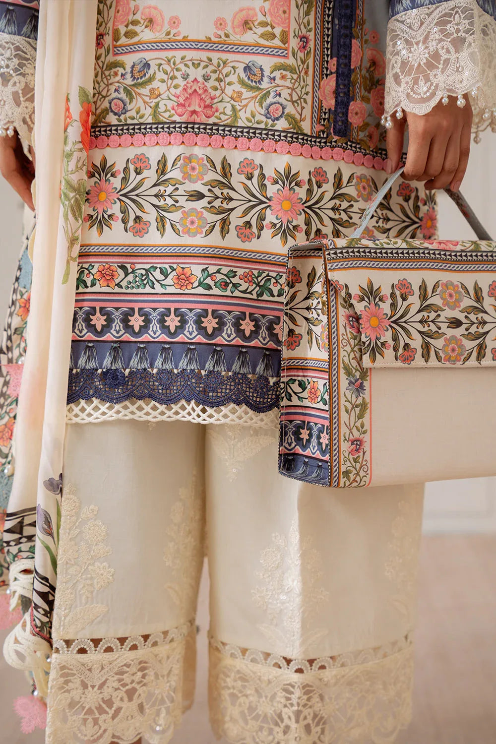 Saira Rizwan | Laanem Summer Lawn 25 | ZUMRA-B-SRL25-07 - Aqsa Fabrics