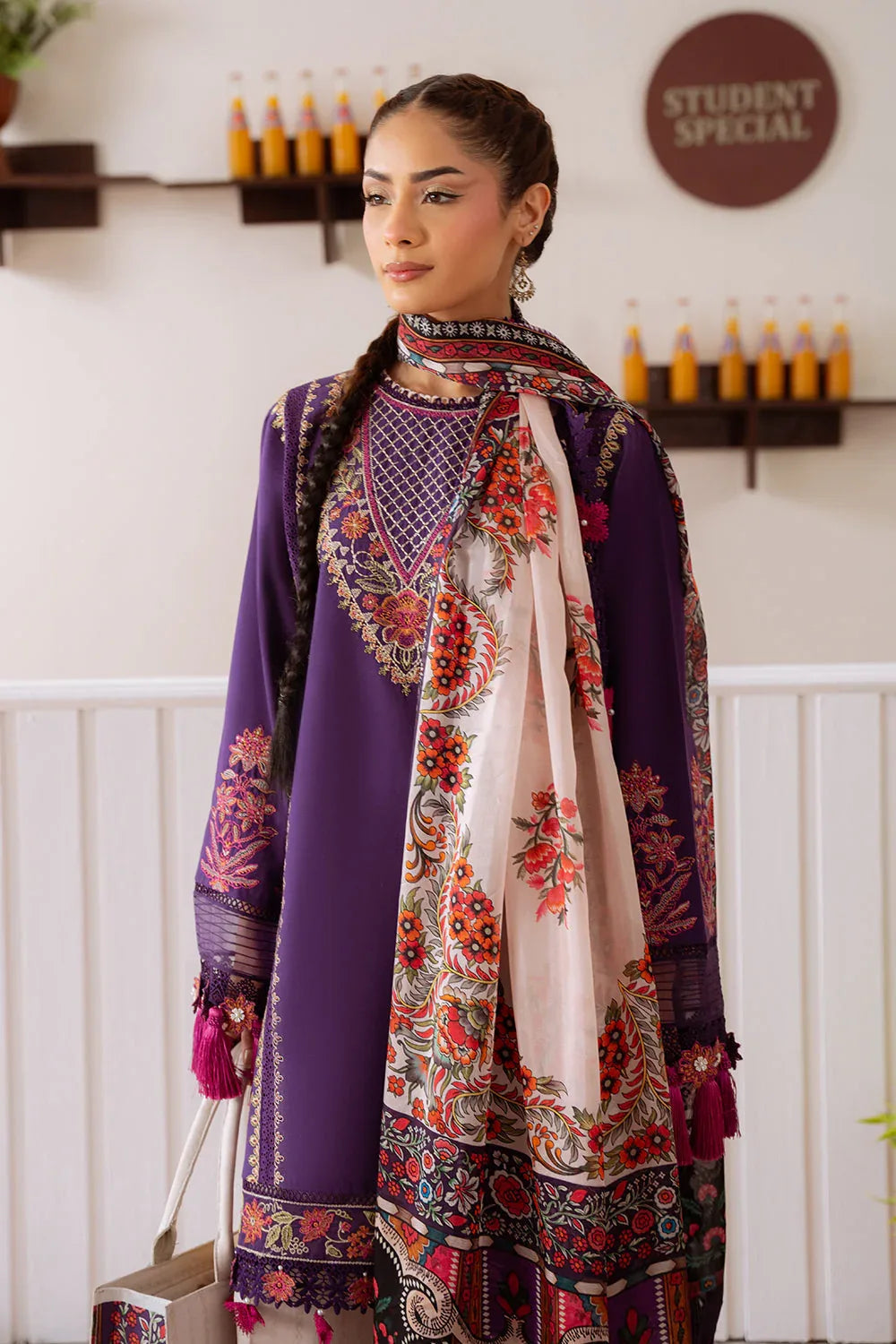 Saira Rizwan | Laanem Summer Lawn 25 | ELIF-B-SRL25-05 - Aqsa Fabrics
