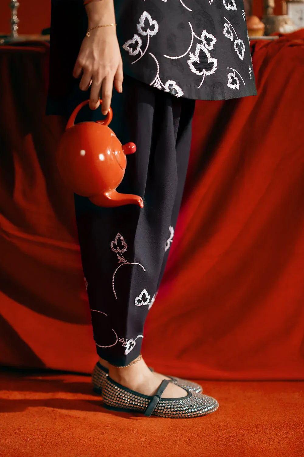 Saira Rizwan | Joolie Co ords | JOOLIE BLACK - JBP25-06 - Aqsa Fabrics