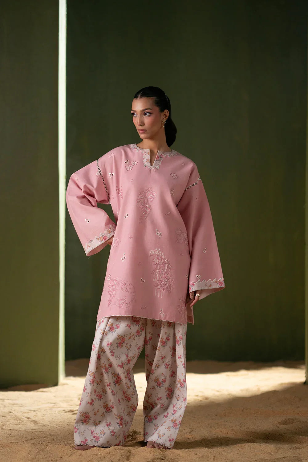 Saira Rizwan | Joolie Co ords | JOOLIE PINK - JBP25-08 - Aqsa Fabrics